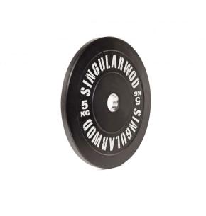 Disco olimpico Bumper Training Singular WOD Nero