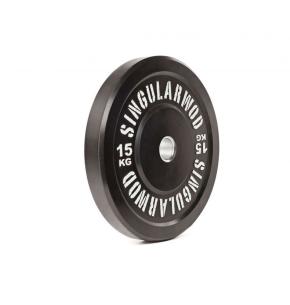 Disco olimpico Bumper Training Singular WOD Nero (Peso: 15kg)