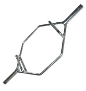 Barra Olimpica per Shrug Body-Solid con Impugnature Elevate