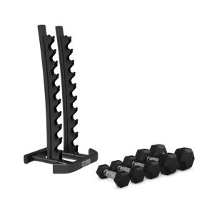 Set di 20 Manubri Esagonali + Supporto Verticale ION fitness 1-10 kg