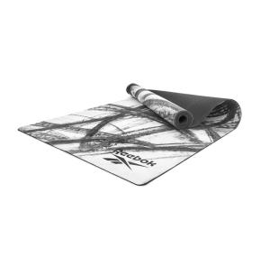 Tappetino Yoga Reebok in gomma naturale - 4 mm - Carboncino