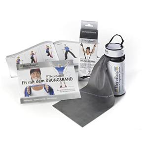 Banda Elástica Theraband Negra (Bolsa+manual) 2.5 m (Resistencia: Nivel 5)