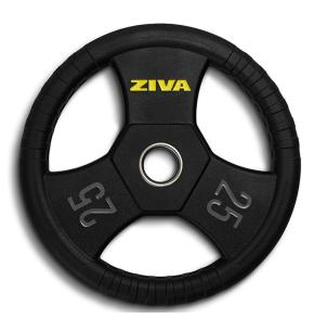 Disco olimpico acciaio impugnatura Ziva Performance RPU  (Peso: 25kg)