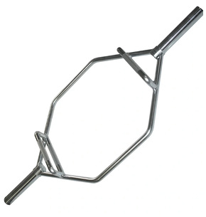 Barra Olimpica per Shrug Body-Solid con Impugnature Elevate