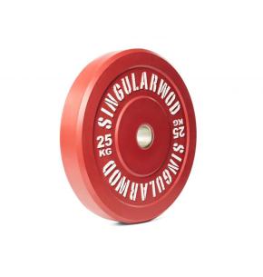 Disco olimpico Bumper Training Singular WOD colore (Peso: 25kg)