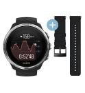 Suunto 9 Nero + Cinturino in pelle 24mm Urban 2 Nero Taglia M Suunto 9 Nero + Cinturino in pelle 24mm Urban 2 Nero Taglia M