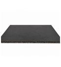 Pavimentazione in Gomma Continua 20 mm 100 x 100 cm Nero Opaco